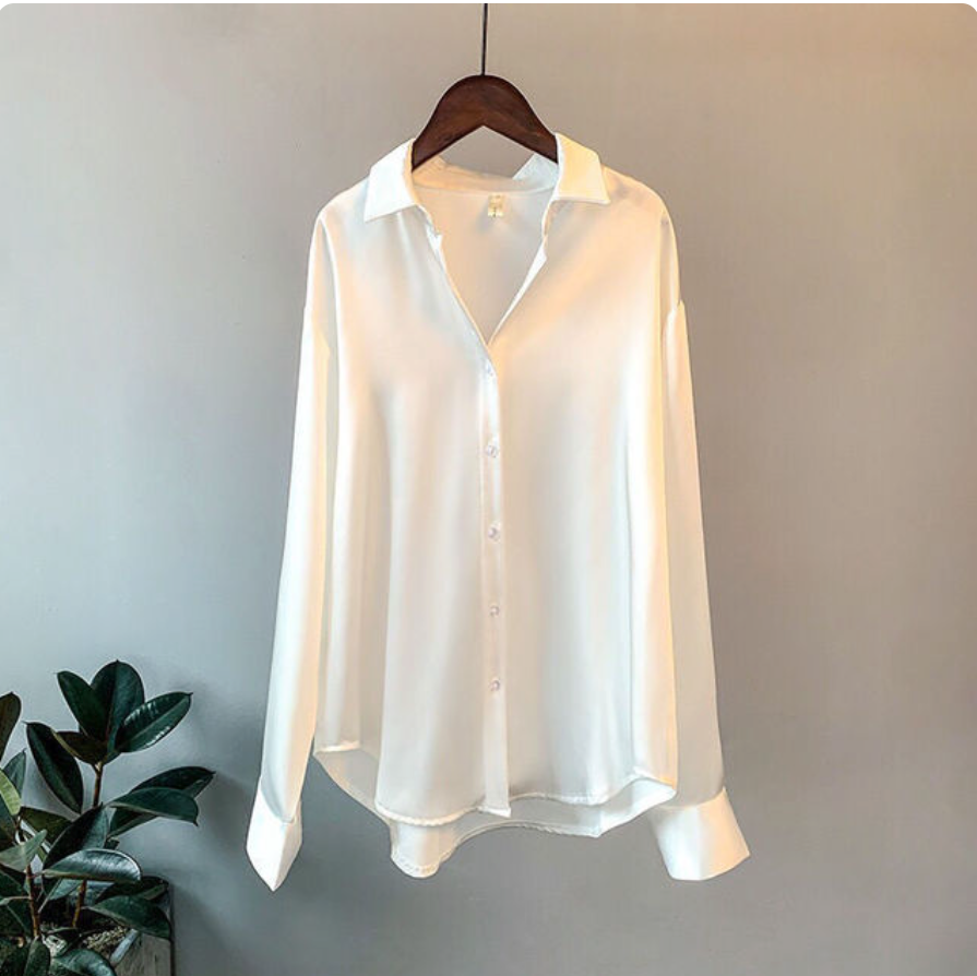 Women's satin shirt